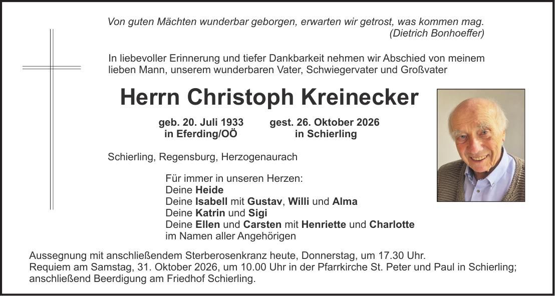 Traueranzeige Katrin Kreinecker
