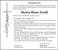 Traueranzeige  