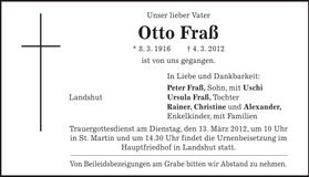 Traueranzeige  